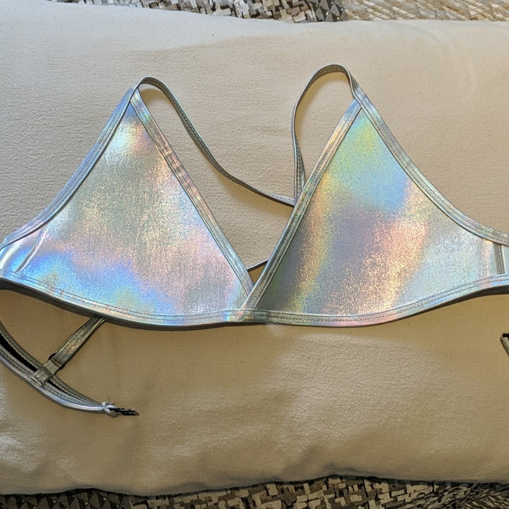 NWOT - Hoaka Space Holographic Swimwear Top